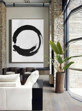 Load image into Gallery viewer, INSPIRA LIFESTYLES - Minoko Modern Oil Painting - ABSTRACT ART, ART, BLACK AND WHITE ART, CANVAS ART, CONTEMPORARY ART, FRAMED ART, HANGING ART, LARGE PAINTING, LARGE SCALE ART, MINIMALIST PAINTING, MODERN ART, MODERN JAPANESE ARTWORK, MODERN OIL PAINTING, OIL PAINTING, PAINTING, UNFRAMED ART, WALL ART
