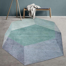Load image into Gallery viewer, INSPIRA LIFESTYLES - Geometric Green Diamond Area Rug - ACCENT RUG, AREA RUG, BEDROOM CARPET, BEDROOM RUG, DINING ROOM CARPET, DINING ROOM RUG, FLOOR MAT, HOTEL CARPET, LIVING ROOM CARPET, LIVING ROOM RUG, MODERN RUG, PILE CARPET, POLYESTER RUG, RUG, RUGS, WOVEN RUG
