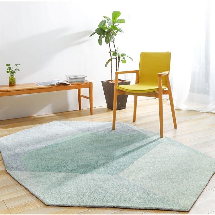 Geometric Green Diamond Area Rug – INSPIRA LIFESTYLES