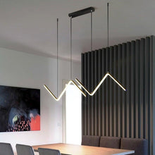 Load image into Gallery viewer, INSPIRA LIFESTYLES - Directions Minimalist Chandelier - ACCENT LIGHT, BOARDROOM LIGHT, CHANDELIER, DINING LIGHT, FEATURE LIGHT, GEOMETRIC LIGHT, HANGING LIGHT, LED LIGHT, LIGHT, LIGHT FIXTURE, LIGHTING, LIGHTS, LINEAR LIGHT, MINIMAL LIGHT FIXTURE, MODERN CHANDELIER, PENDANT LIGHT, RESTAURANT LIGHT, SCULPTURAL LIGHT
