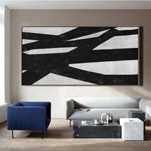 Load image into Gallery viewer, INSPIRA LIFESTYLES - Renic Modern Oil Painting - ABSTRACT ART, ART, BLACK AND WHITE ART, BLACK AND WHITE PAINTING, CANVAS ART, CONTEMPORARY ART, CONTEMPORARY PAINTING, FRAMED ART, HANGING ART, LARGE PAINTING, LARGE SCALE PAINTING, MODERN ART, OIL PAINTING, PAINTING, UNFRAMED ART, WALL ART
