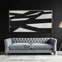 Load image into Gallery viewer, INSPIRA LIFESTYLES - Renic Modern Oil Painting - ABSTRACT ART, ART, BLACK AND WHITE ART, BLACK AND WHITE PAINTING, CANVAS ART, CONTEMPORARY ART, CONTEMPORARY PAINTING, FRAMED ART, HANGING ART, LARGE PAINTING, LARGE SCALE PAINTING, MODERN ART, OIL PAINTING, PAINTING, UNFRAMED ART, WALL ART
