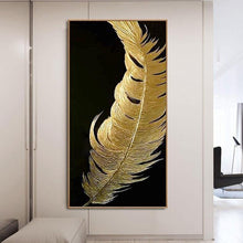Load image into Gallery viewer, INSPIRA LIFESTYLES - Briss Contemporary Oil Painting - ABSTRACT ART, ART, CANVAS ART, CONTEMPORARY ART, CONTEMPORARY PAINTING, COORDINATED ART, FEATHER PAINTING, FRAMED ART, GOLD PAINTING, HANGING ART, LARGE PAINTING, LARGE SCALE ART, MODERN ART, OIL PAINTING, PAINTING, UNFRAMED ART, WALL ART
