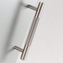 Load image into Gallery viewer, INSPIRA LIFESTYLES - Reed Knob &amp; Pull Handles - BATHROOM HARDWARE, BRASS HARDWARE, CABINET HARDWARE, CABINET PULL, CLOSET PULL, DOOR PULL, DOOR PULLS, DRAWER PULL, DRAWER PULLS, FURNITURE HANDLES, FURNITURE KNOBS, FURNITURE PULL, HARDWARE, KITCHEN HARDWARE, KNOBS, MODERN HARDWARE, PULLS, SATIN NICKEL DOOR PULL, SATIN NICKEL DRAWER PULLS, SATIN NICKEL HARDWARE, WARDROBE HARDWARE
