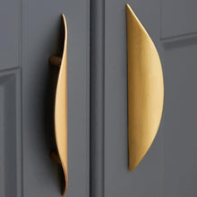 Load image into Gallery viewer, INSPIRA LIFESTYLES - Fin Pull Handles - CABINET HARDWARE, CABINET PULLS, CLOSET PULL, DECORATIVE PULL, DOOR PULL, DRAWER PULL, DRAWER PULLS, FURNITURE PULL, HANDLES, HARDWARE, KNOBS, METAL HARDWARE, PULLS
