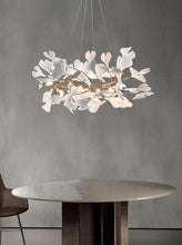 Load image into Gallery viewer, INSPIRA LIFESTYLES - Sculptural Leaf Chandelier - ACCENT LIGHT, BEDROOM LIGHT, BRANCH LIGHT, CHANDELIER, DINING LIGHT, FEATURE LIGHT, HANGING LIGHT, LIGHT, LIGHT FIXTURE, LIGHTING, LIGHTS, LINEAR LIGHT, LIVING ROOM LIGHT, PENDANT LIGHT, RESTAURANT LIGHT, SCULPTURAL LIGHT, TREE LIGHT
