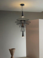 Load image into Gallery viewer, INSPIRA LIFESTYLES - Veret Modern Chandelier - ABSTRACT LIGHT, ACCENT LIGHT, CHANDELIER, DINING LIGHT, HOTEL LIGHT, IRON LIGHT, LIGHT, LIGHT FIXTURE, LIGHTING, LIGHTS, LIVING ROOM LIGHT, MODERN CHANDELIER, MODERN PENDANT, PENDANT FIXTURE, PENDANT LIGHT, RESTAURANT LIGHT, SCULPTURAL LIGHT, STAIR LIGHT, WIRE LIGHT
