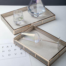 Load image into Gallery viewer, INSPIRA LIFESTYLES - Alegre Leather Tray - AMENITIES TRAY, BATHROOM ORGNIZER, DECOR, DECORATIVE TRAY, DISPLAY TRAY, HOME ACCESSORIES, HOME DECOR, HOTEL DECOR, HOTEL TRAY, JEWELRY TRAY, LEATHER TRAY, SHAGREEN TRAY, STORAGE TRAYS, TOILETRIES TRAY, TRAY, TRAY HOLDERS, TRAYS
