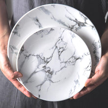 Load image into Gallery viewer, INSPIRA LIFESTYLES - Marble Pattern Plates - DESSERT PLATE, DINNER PLATE, DINNERWARE, PLATE, PLATES, TABLEWARE, TABLEWARE PLATES
